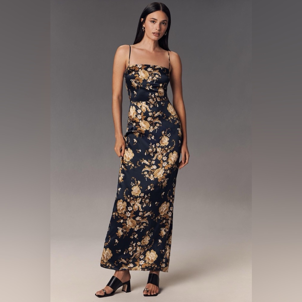 Reformation Frankie Silk Dress In Divinity, brand new, never worn, No flaws.